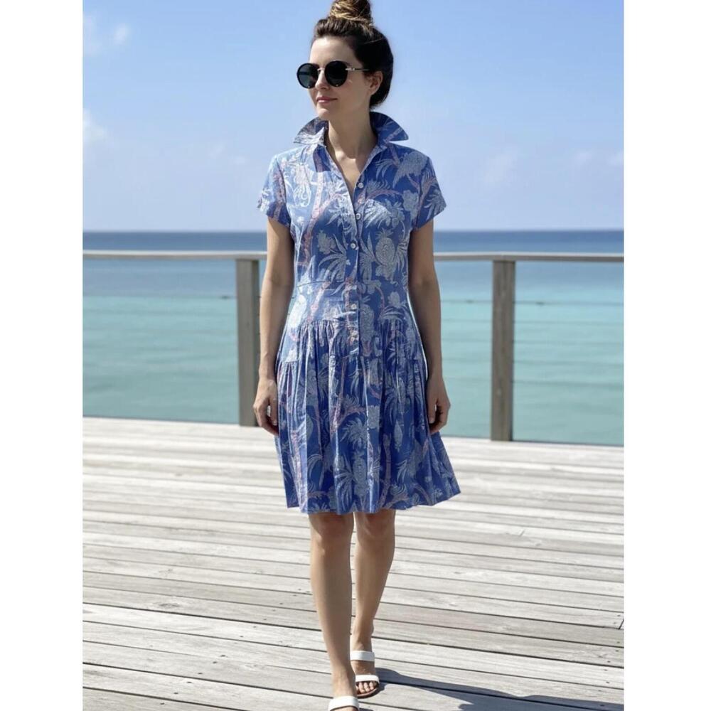 NEW PATTY KIM colette dress in blue